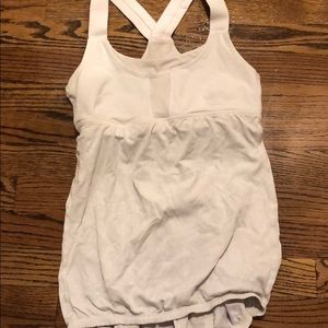 white Lululemon tank